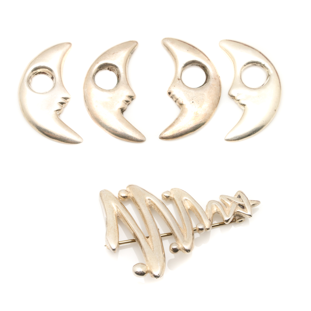 Sterling Silver Jewelry Assortment Including Gemstones