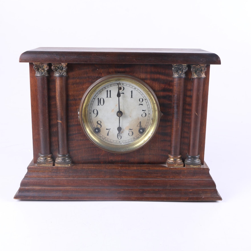 Vintage Sessions Pillar Style Mantel Clock