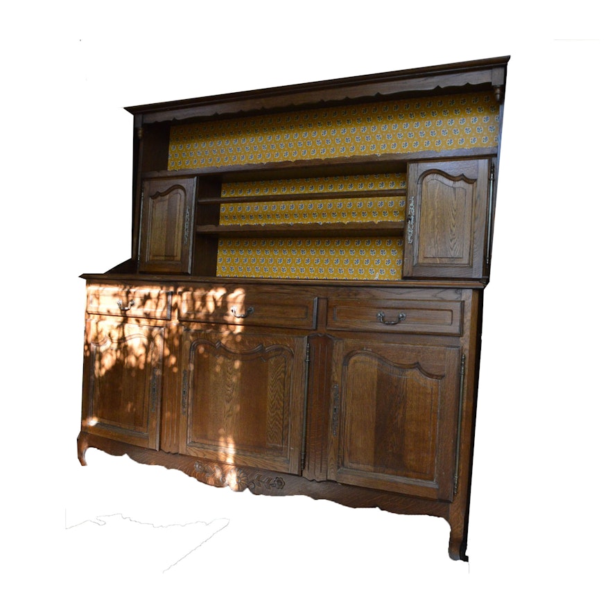 Vintage French Provincial Oak Cupboard