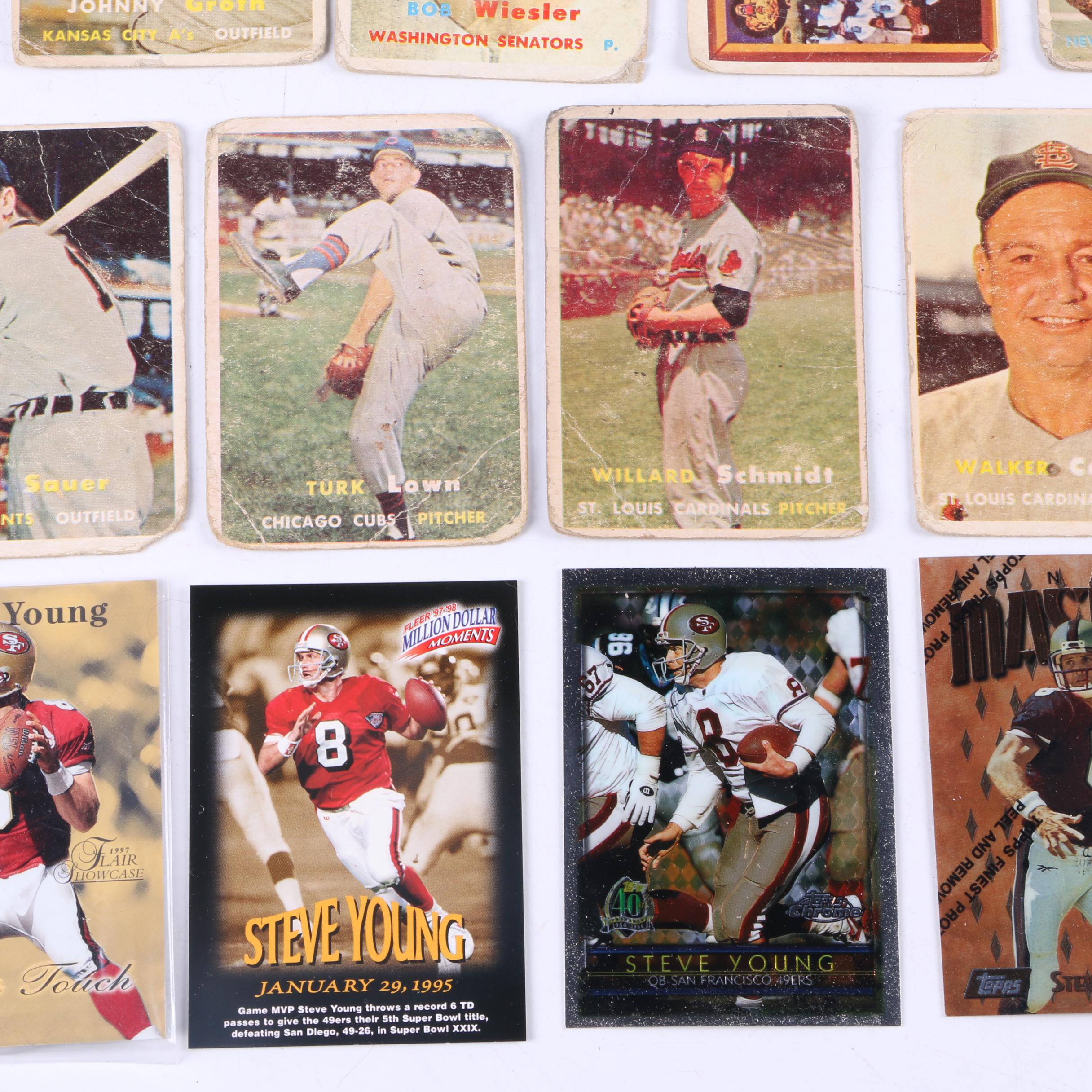 MLB and NFL Trading Cards