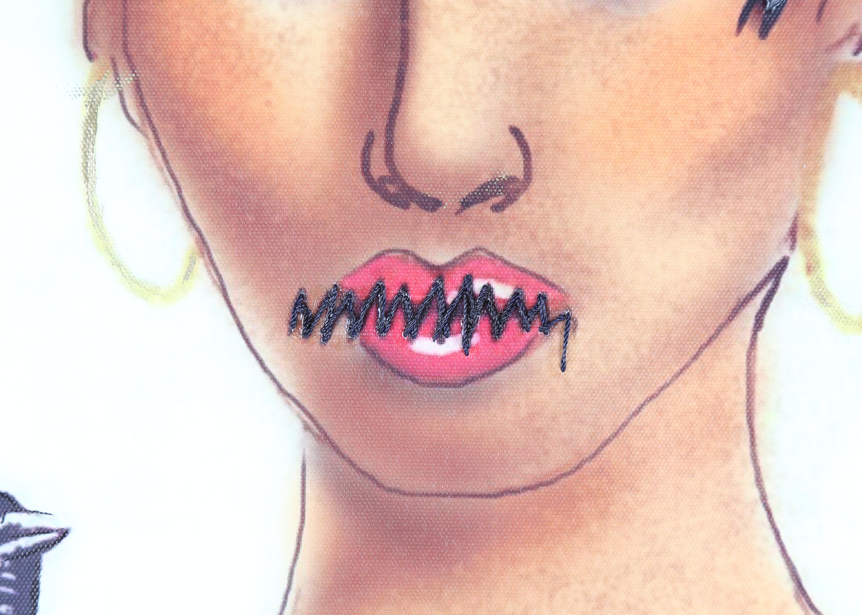 Kimberly Tradigital Mixed Media On Canvas "The Keeper of Secrets"