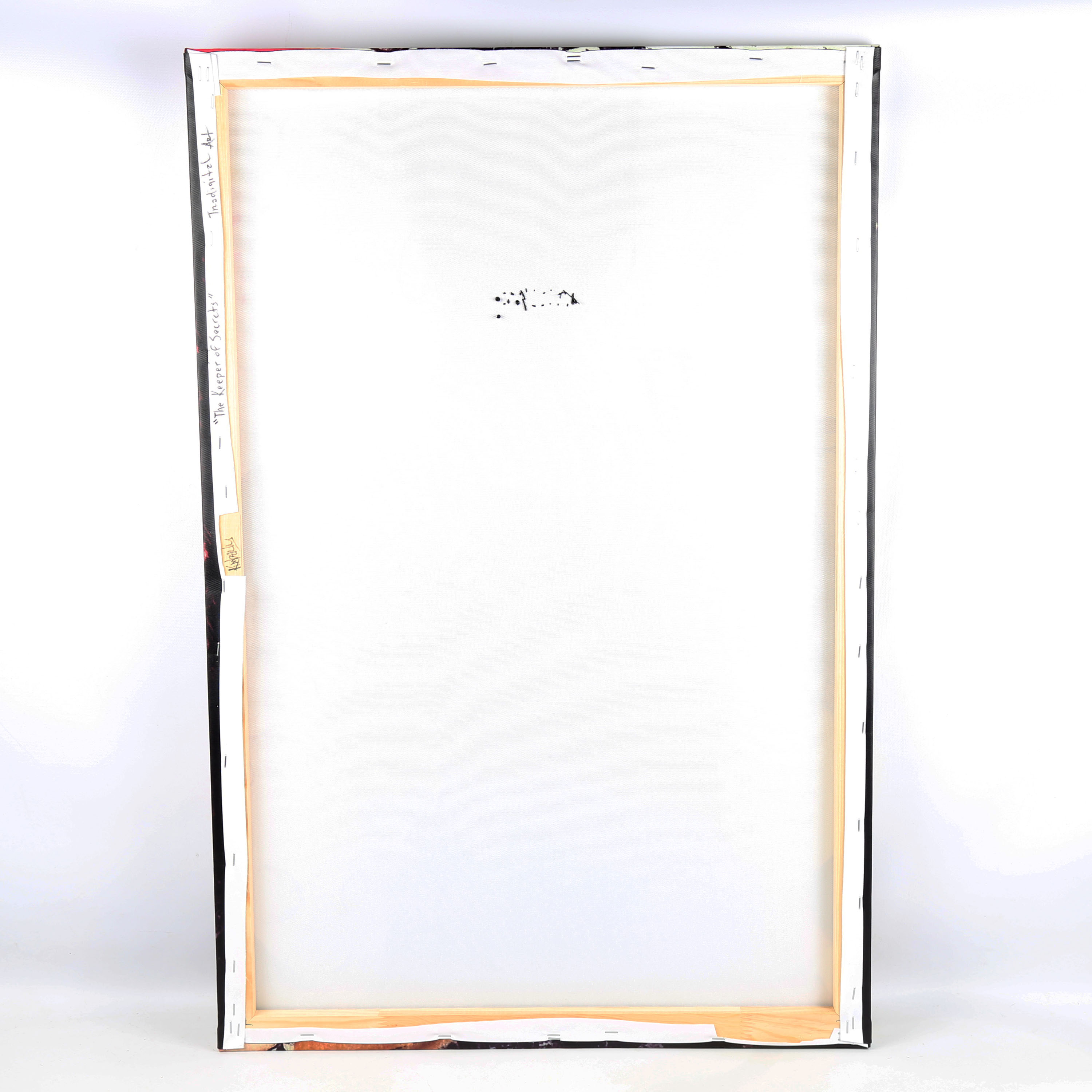 Kimberly Tradigital Mixed Media On Canvas "The Keeper of Secrets"