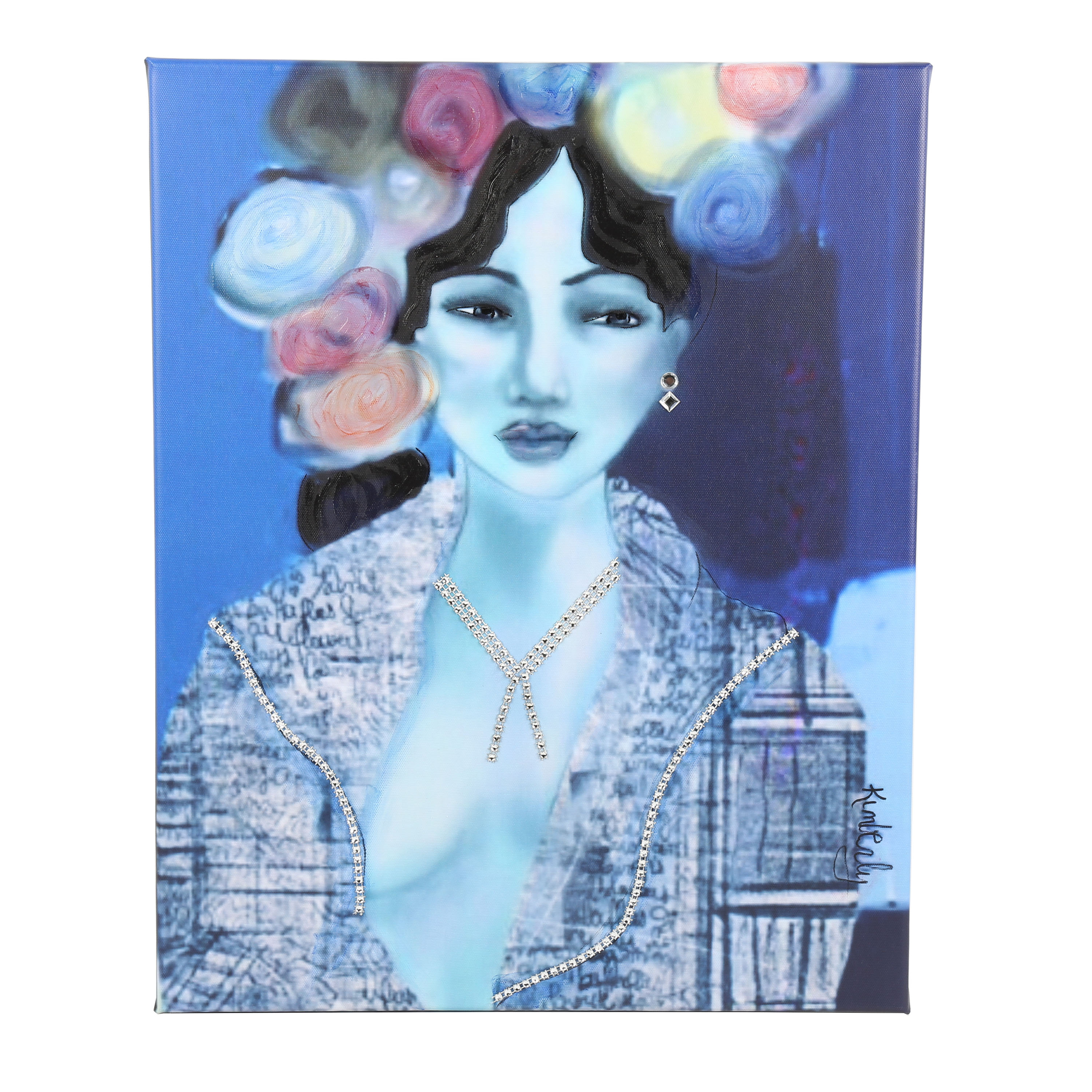 Kimberly Tradigital Mixed Media on Canvas "Sophie"