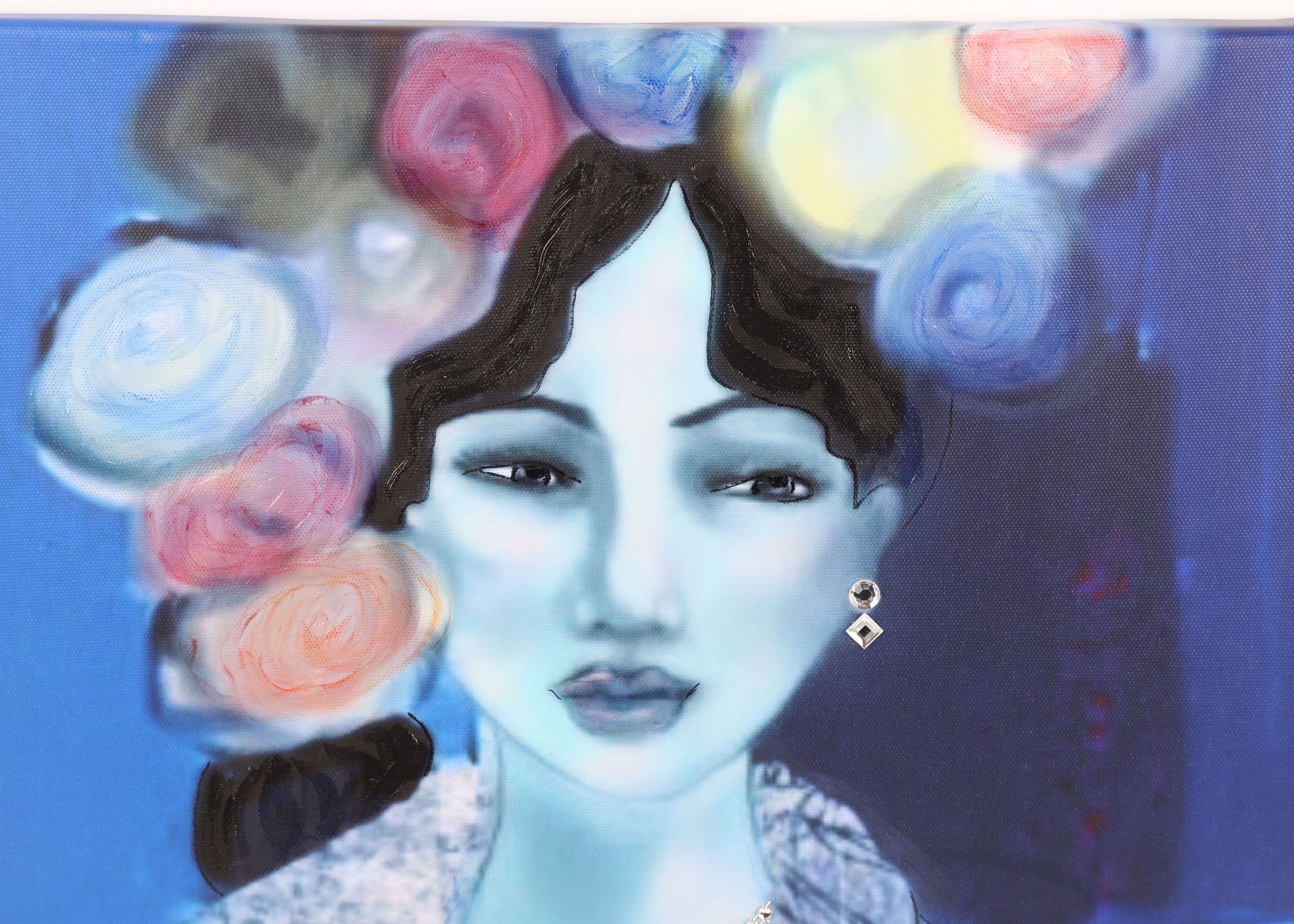 Kimberly Tradigital Mixed Media on Canvas "Sophie"