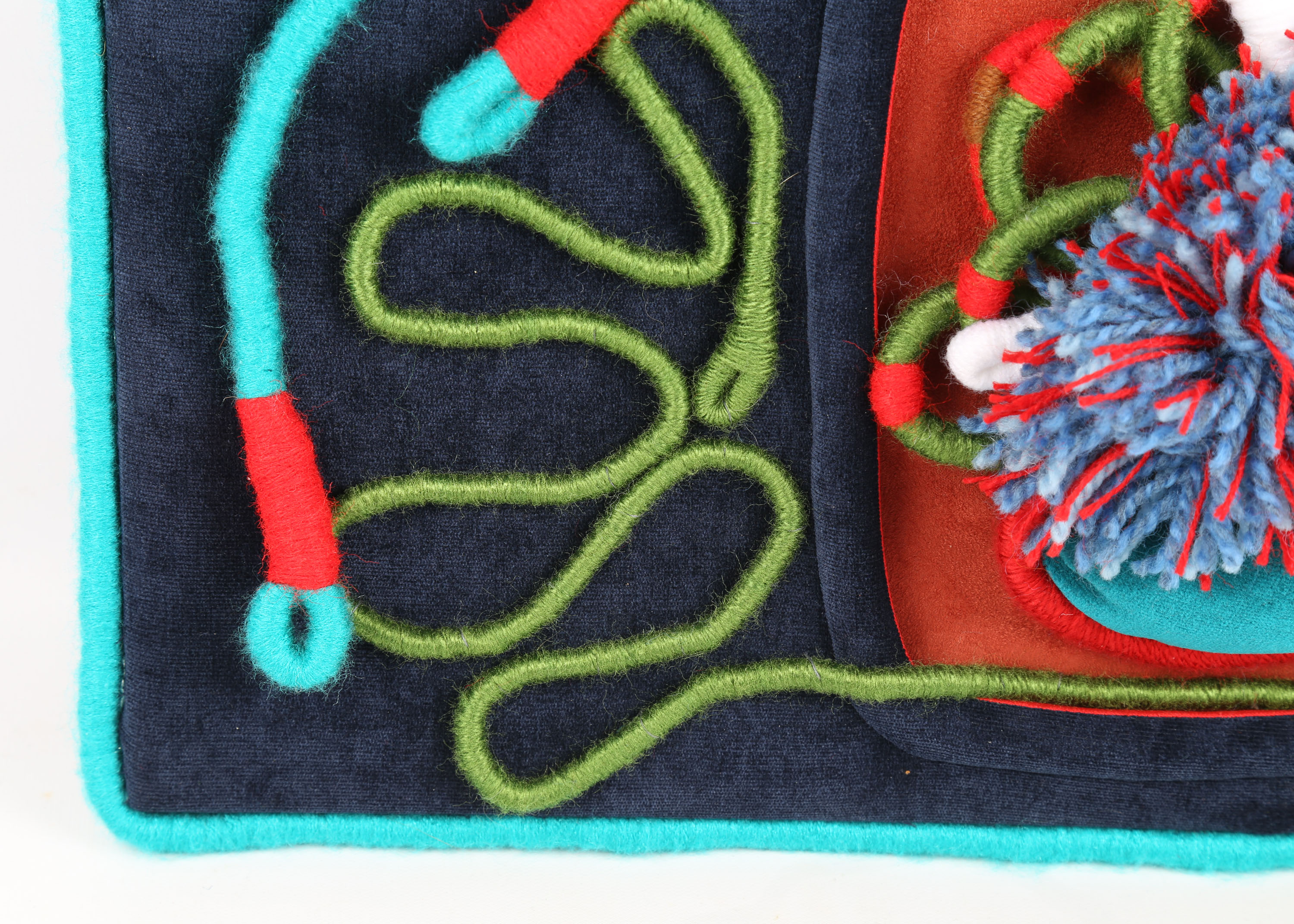 Debbie Stairs Abstract Textile "The Blues"