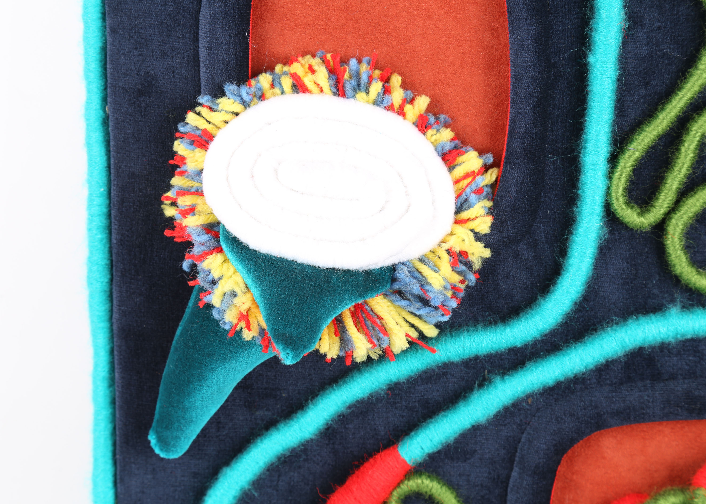 Debbie Stairs Abstract Textile "The Blues"