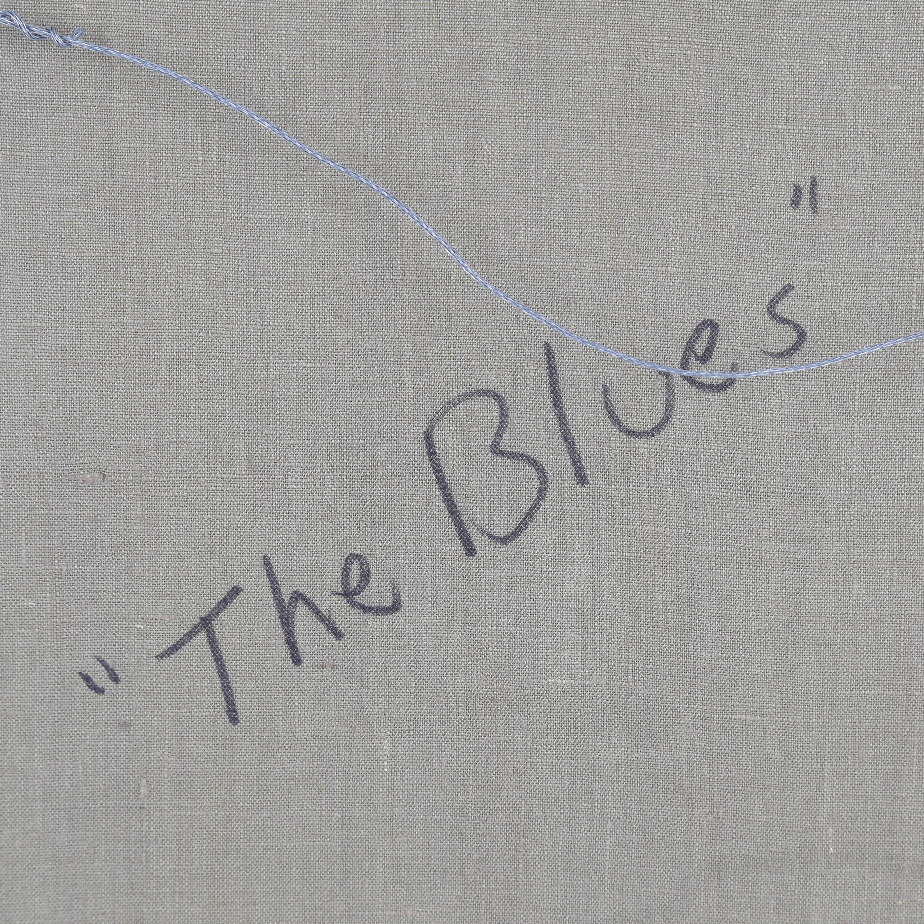 Debbie Stairs Abstract Textile "The Blues"