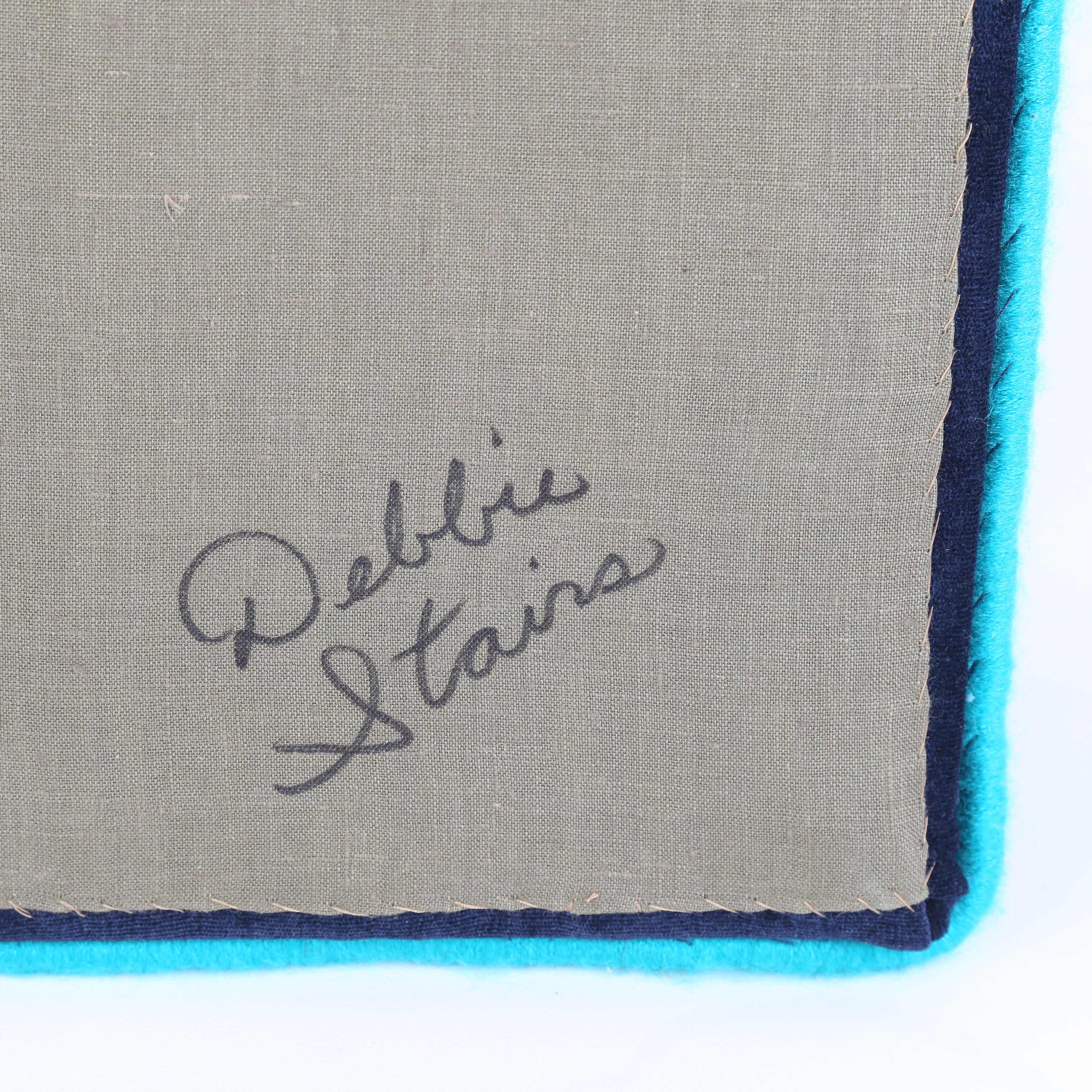 Debbie Stairs Abstract Textile "The Blues"