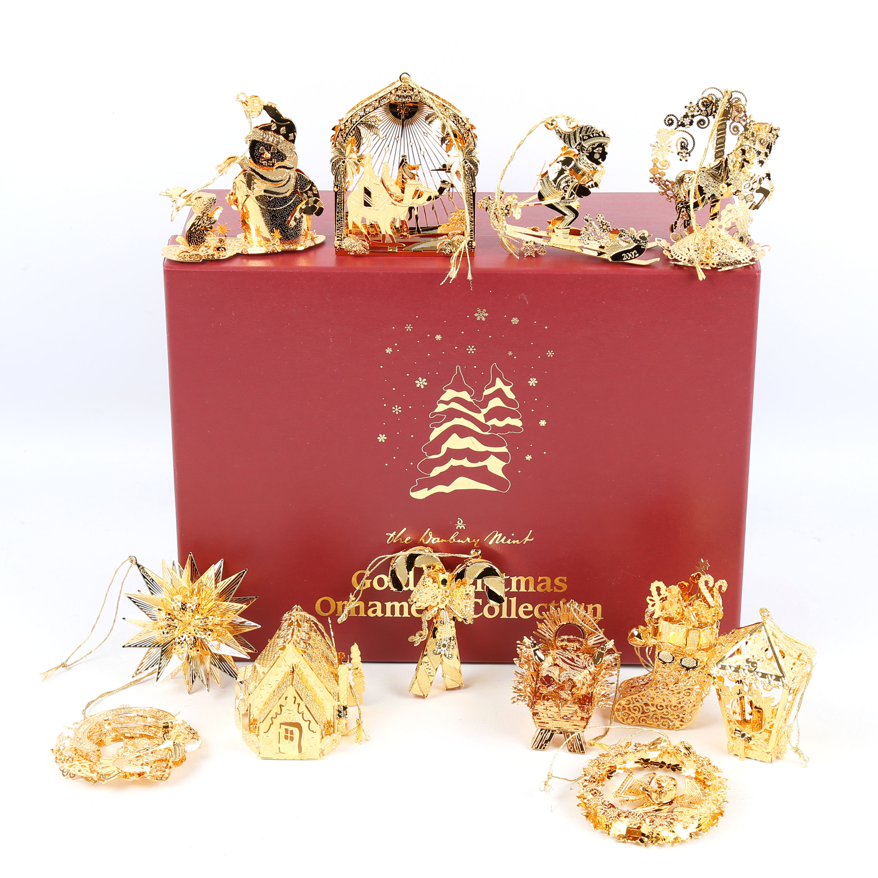 The Danbury Mint 2002 Christmas Ornament Collection
