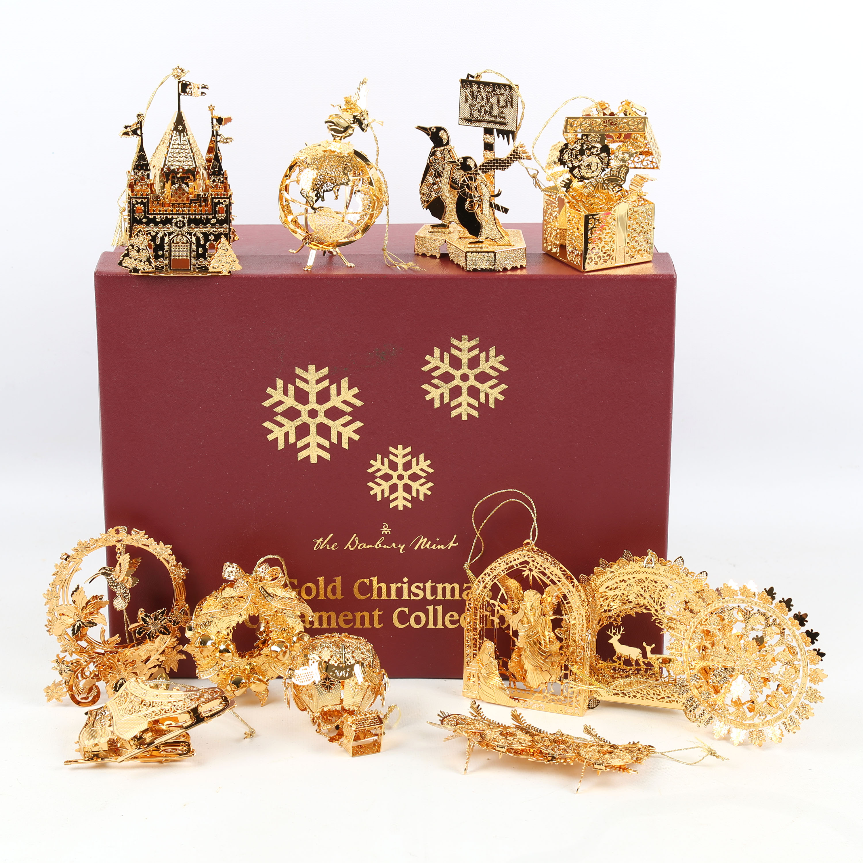 Danbury Mint "Millennium 2000" Christmas Ornament Collection