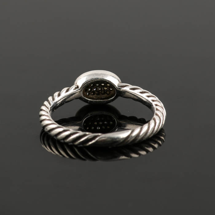 David Yurman Sterling Silver Diamond Ring