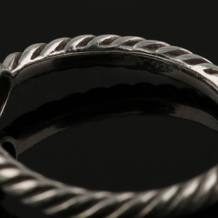 David Yurman Sterling Silver Diamond Ring