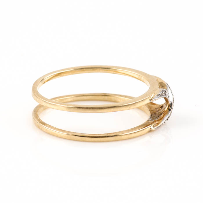 14K Yellow Gold Diamond Ring