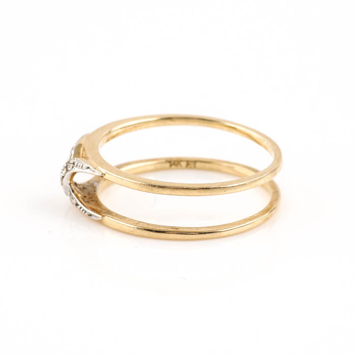 14K Yellow Gold Diamond Ring