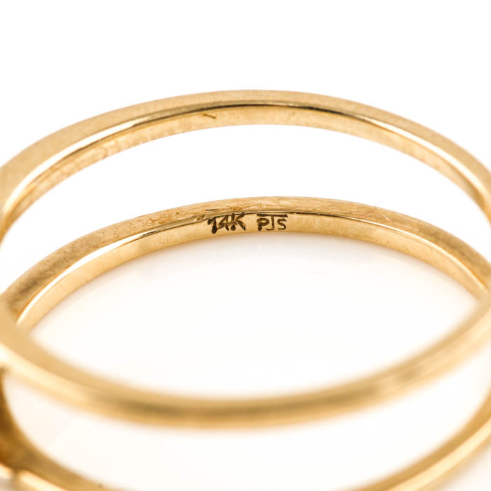 14K Yellow Gold Diamond Ring