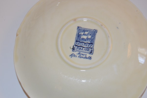 Antique Grindley "Scenes After Constable" Blue English China