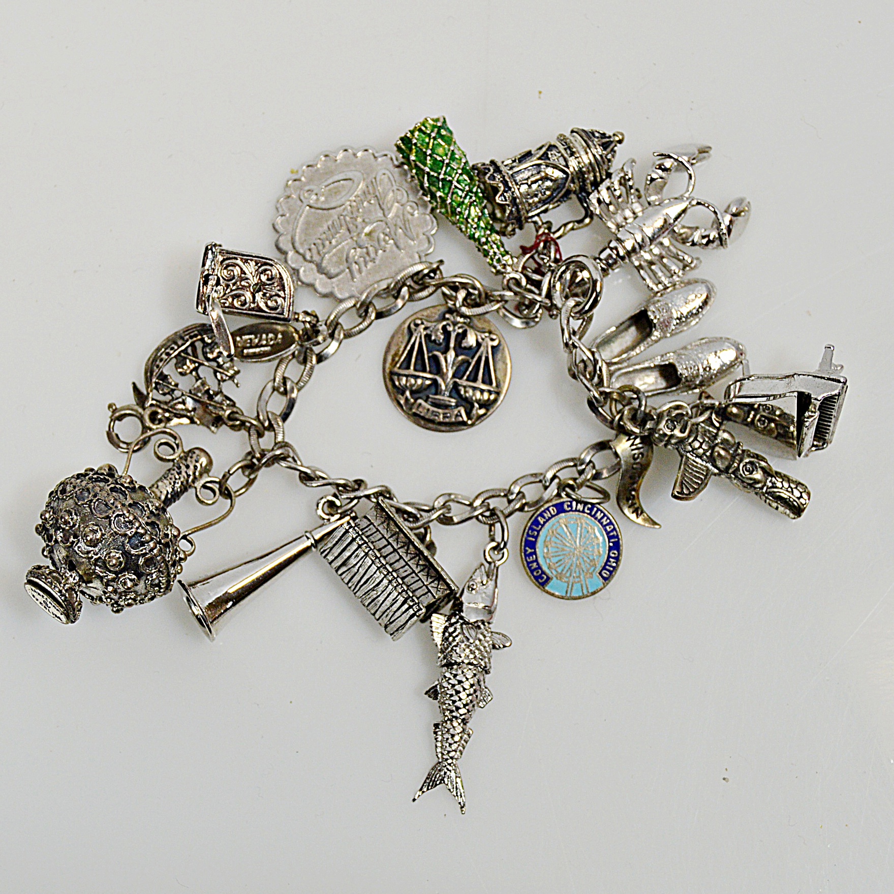 Sterling Silver Charm Bracelet