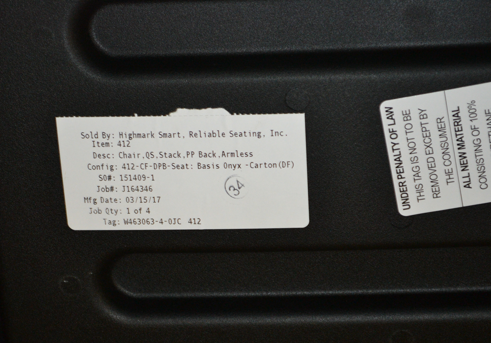 Contemporary Stacking Chairs by HIghmark