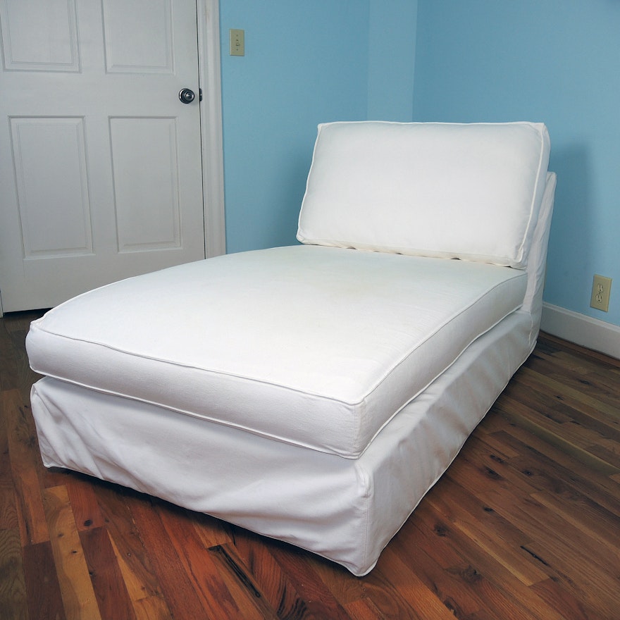 White IKEA KIVIK Series Chaise