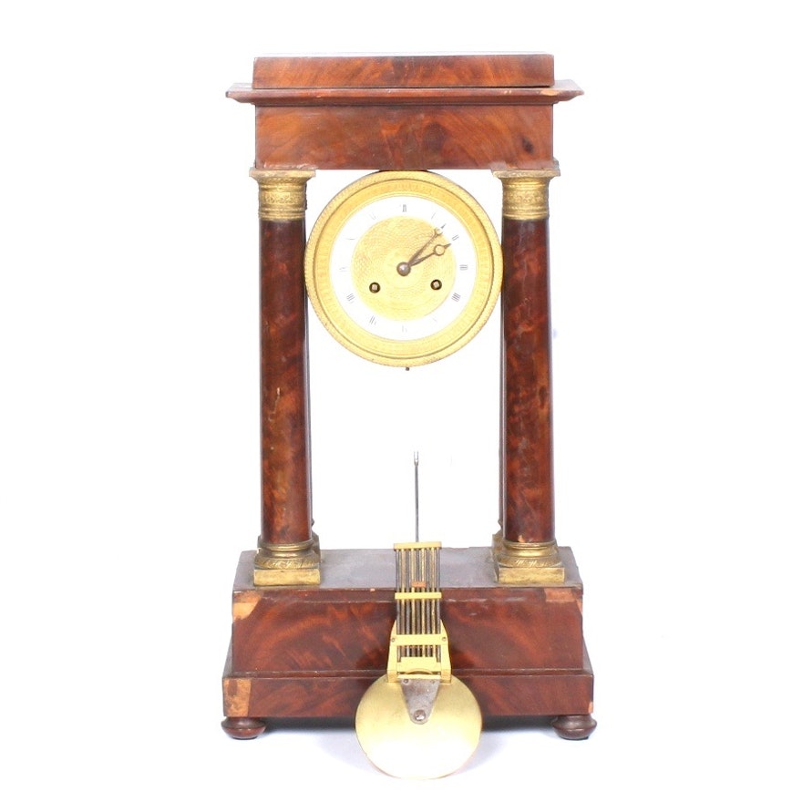 Empire Style Mantel Clock