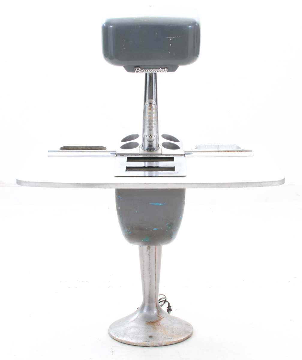 Vintage Brunswick Bowling Console with Chairs