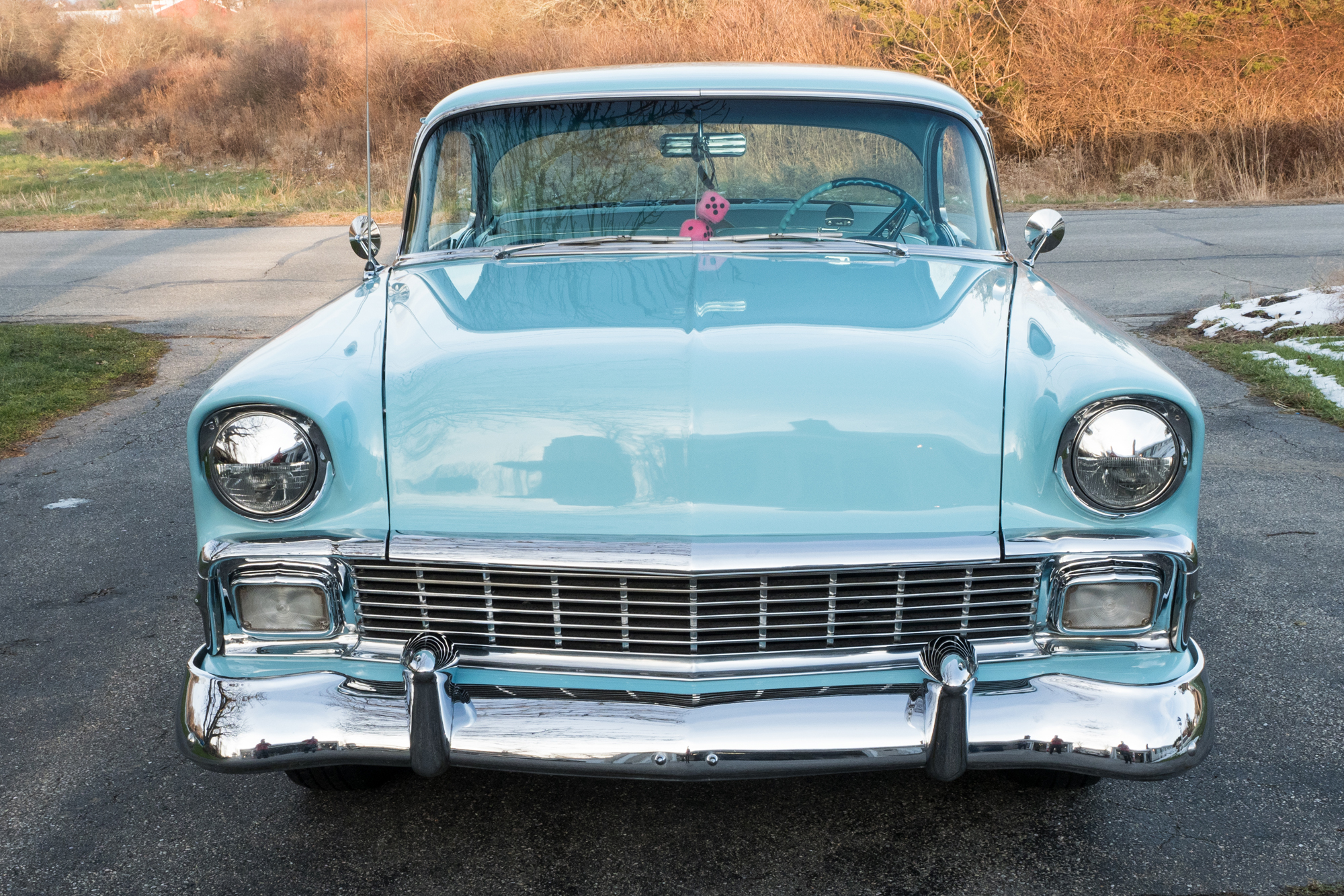 1956 Chevrolet Bel Air Nassau Blue Hardtop Coupe