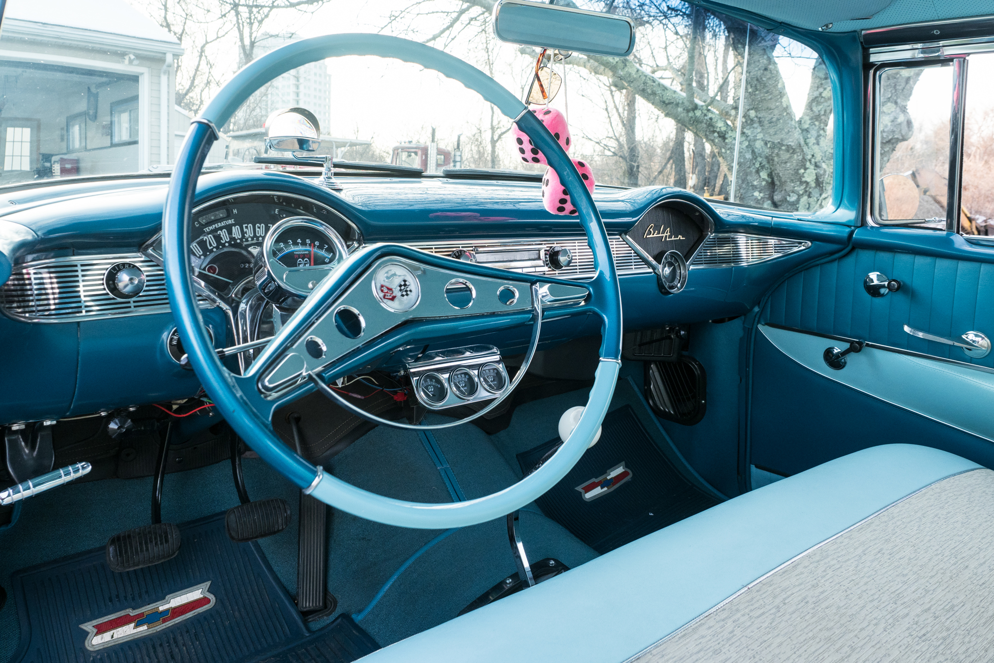 1956 Chevrolet Bel Air Nassau Blue Hardtop Coupe