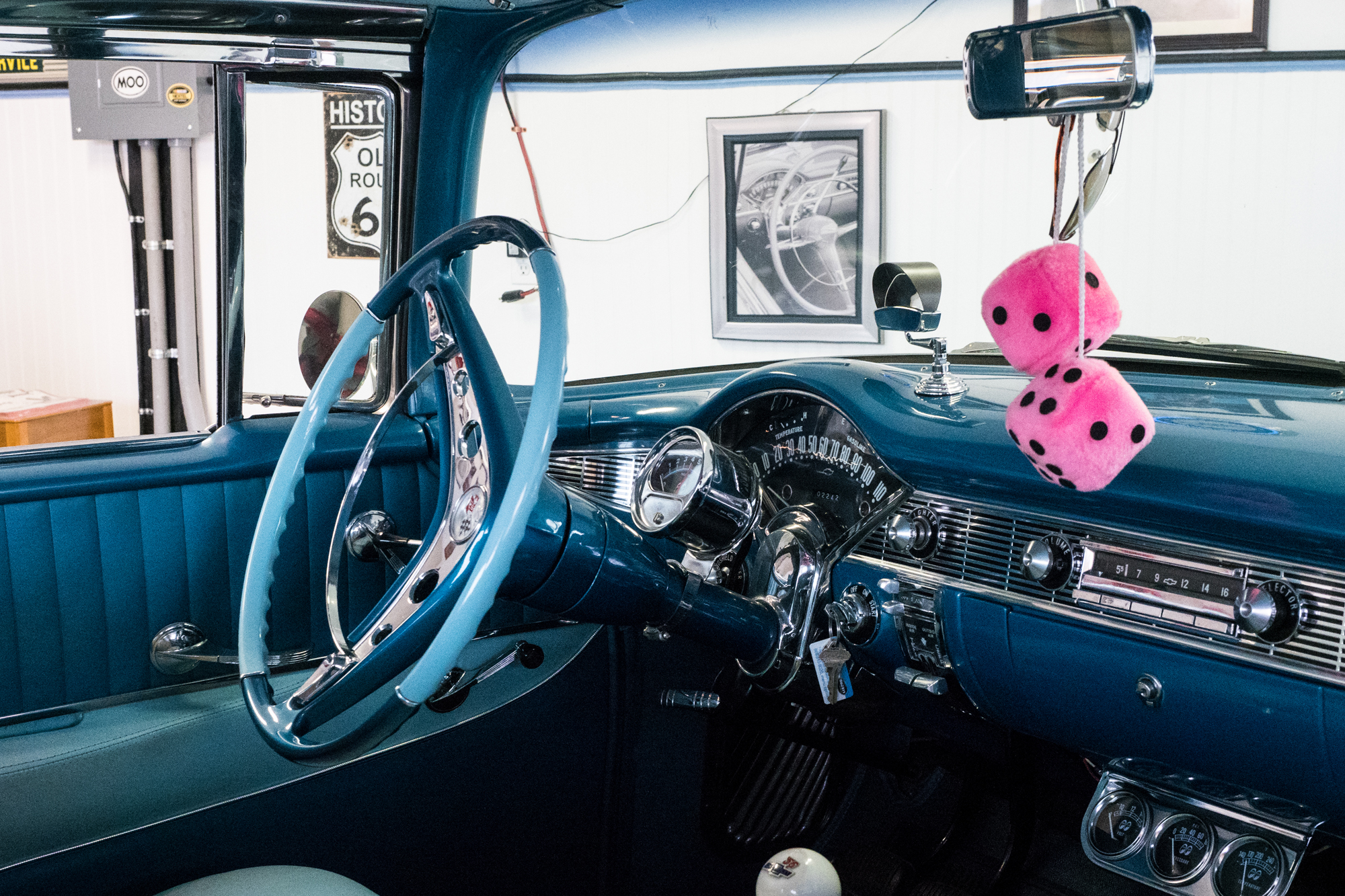 1956 Chevrolet Bel Air Nassau Blue Hardtop Coupe