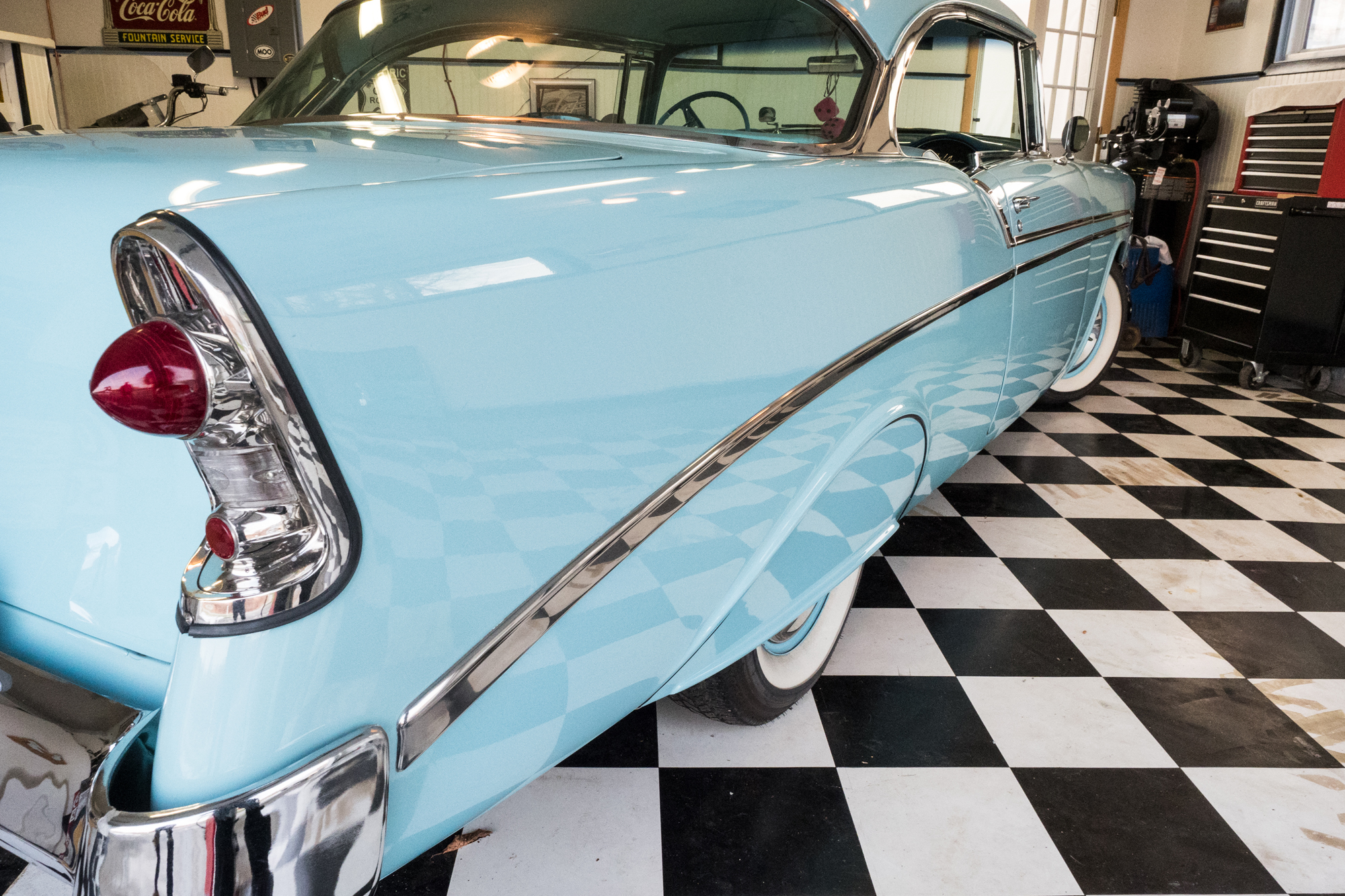 1956 Chevrolet Bel Air Nassau Blue Hardtop Coupe