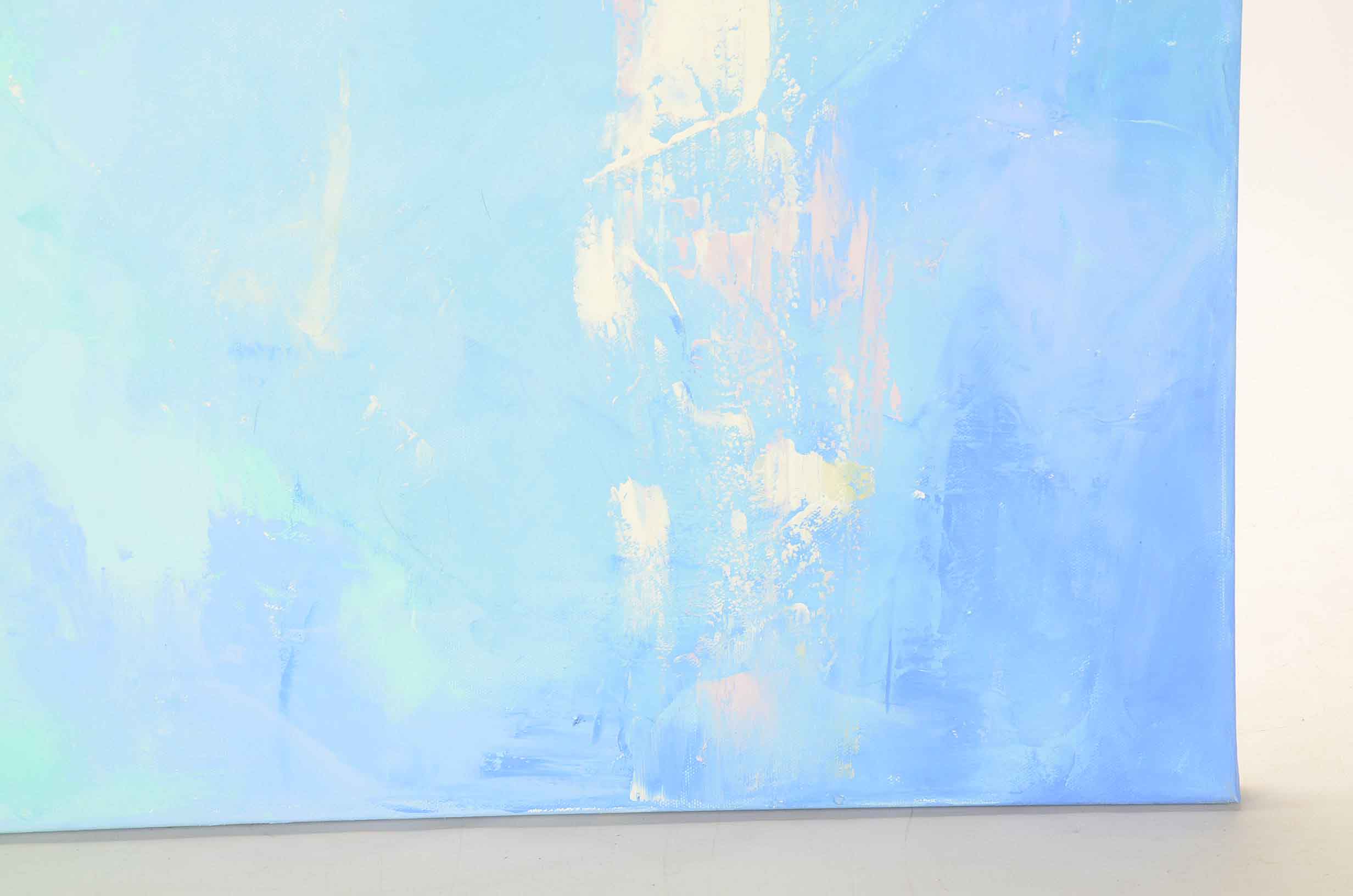 Sarah Brown Abstract Oil Painting "Seascape Sun"