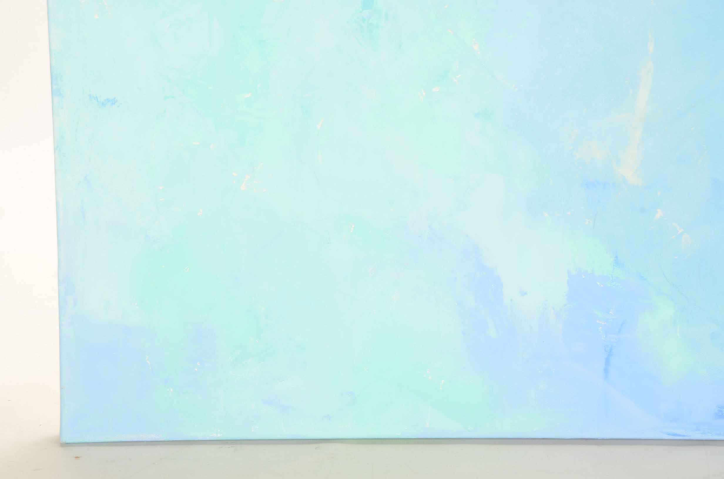 Sarah Brown Abstract Oil Painting "Seascape Sun"