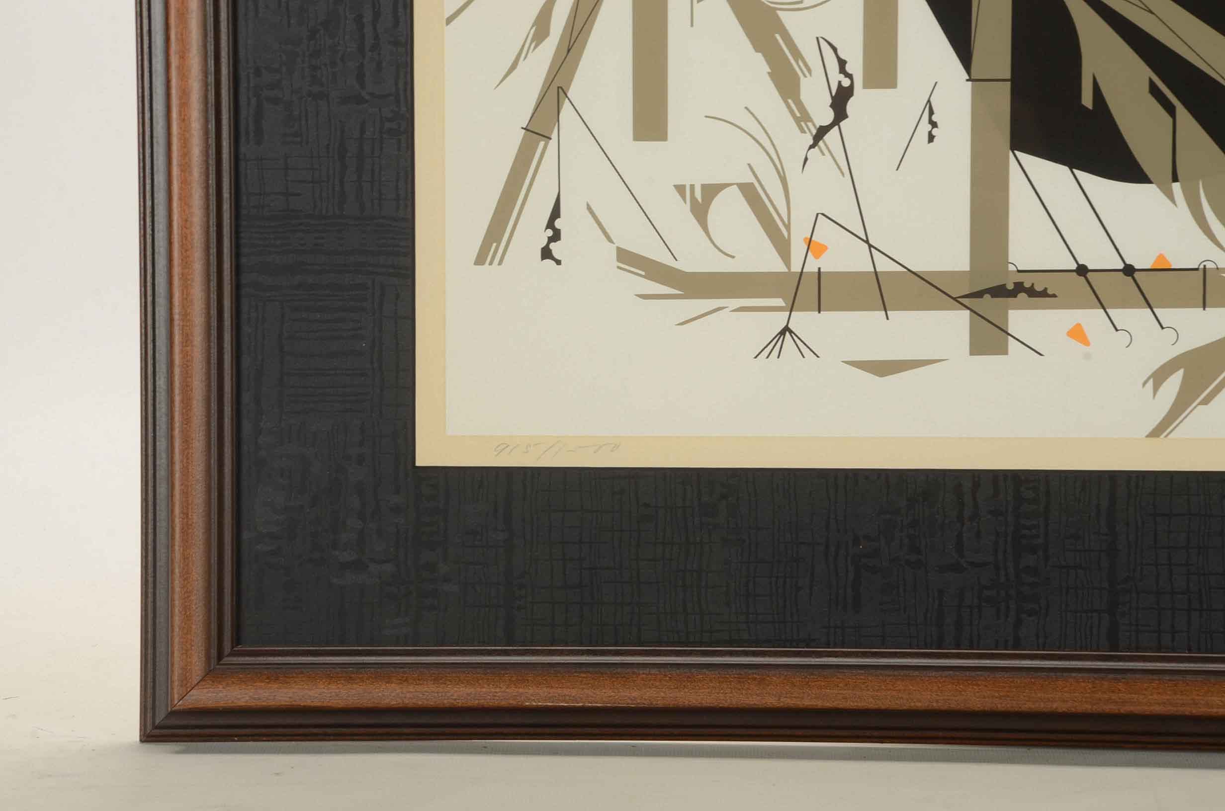 Charley Harper Limited Edition Serigraph "Crow in the Snow"