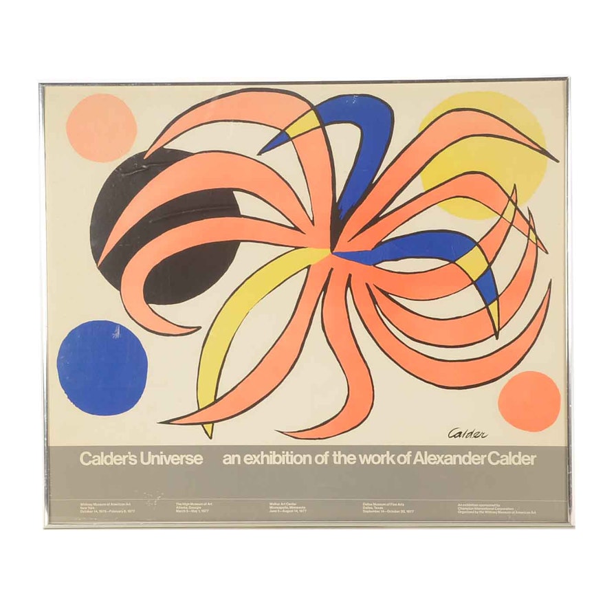 Whitney Museum of American Art Alexander Calder Exhibition Poster