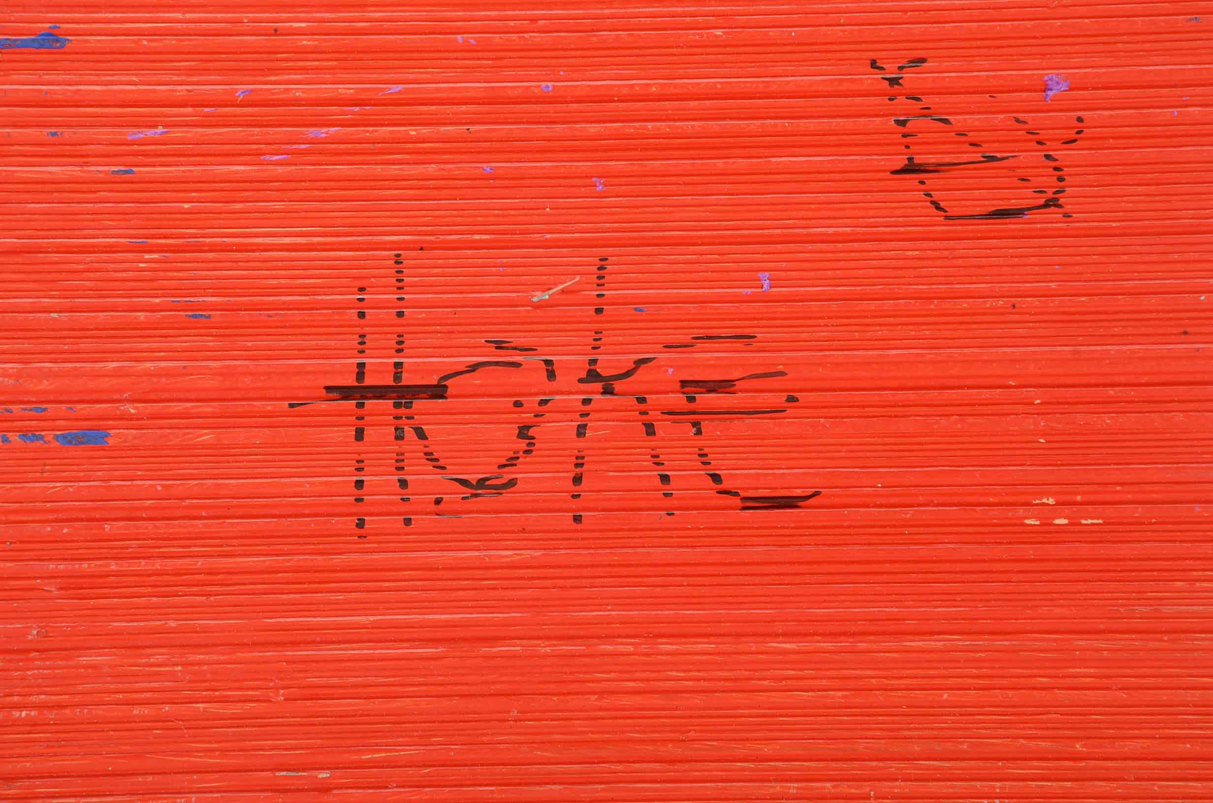 Bob Hoke Acrylic on Plywood Outsider Painting "Long John"