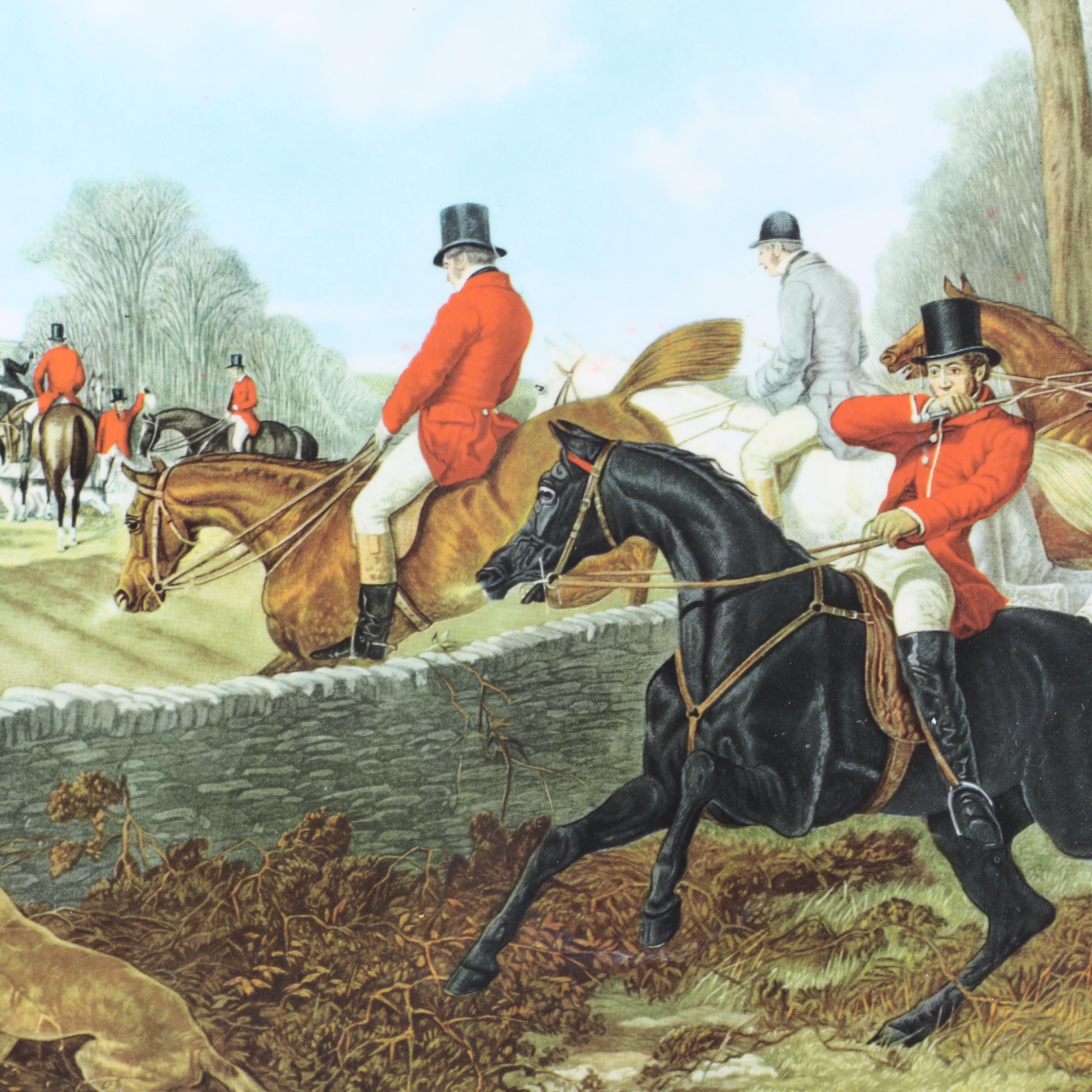 "English Fox Hunting" Placemats and Coasters including Pimpernel