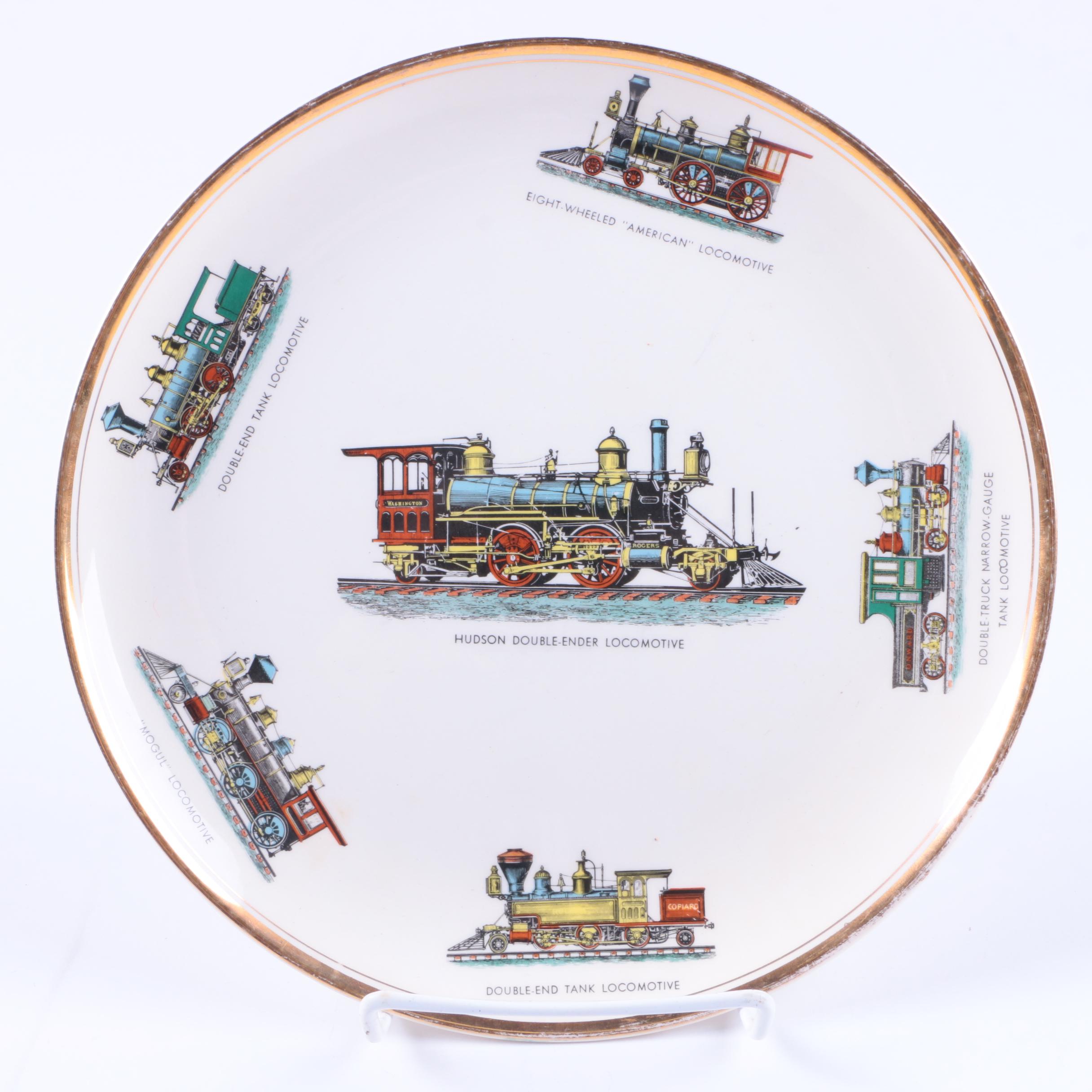 Limited Edition "Chessie" Railroad Plate and Plate with Cat
