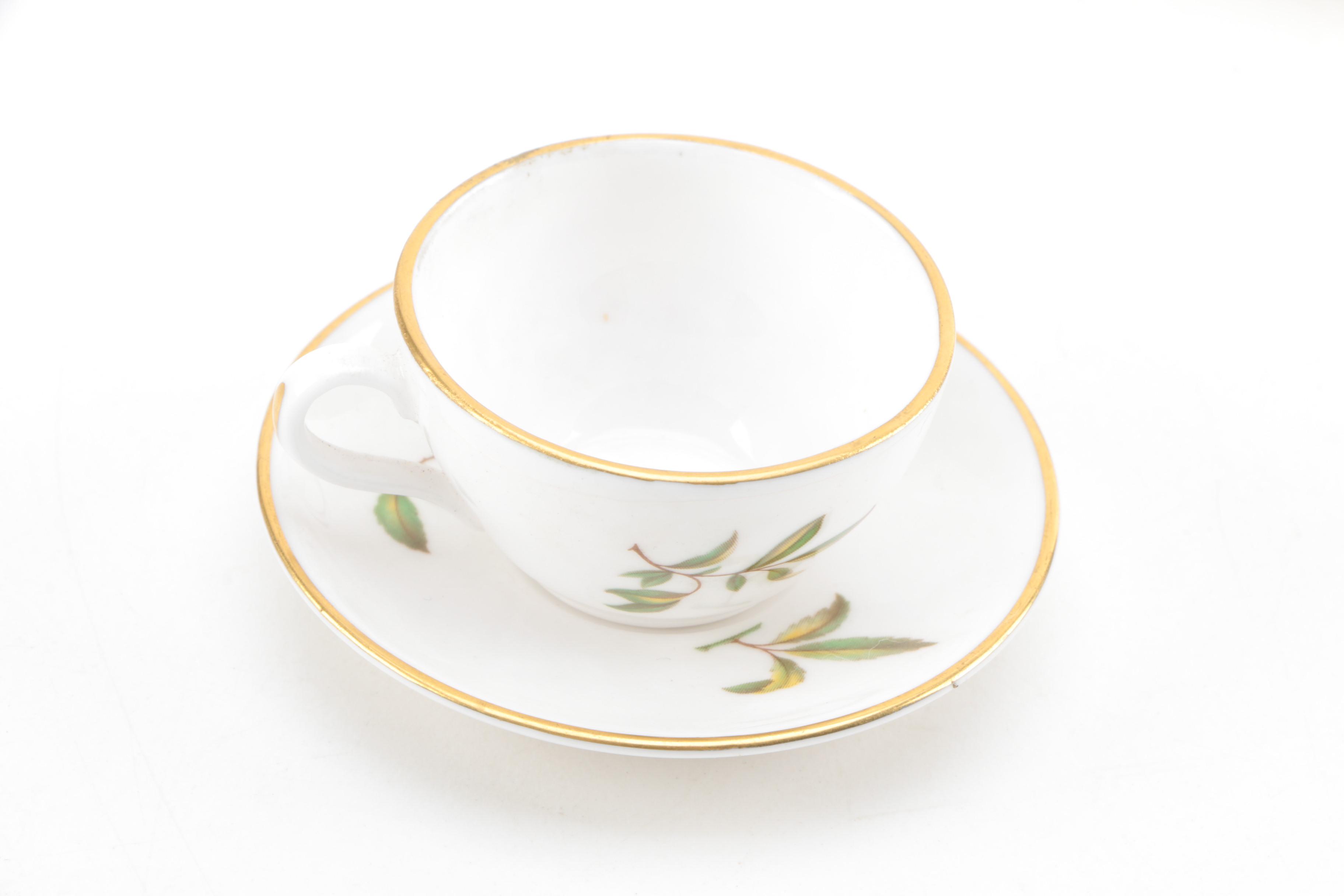 Coalport "Strawberry" Miniature Porcelain Tea Set