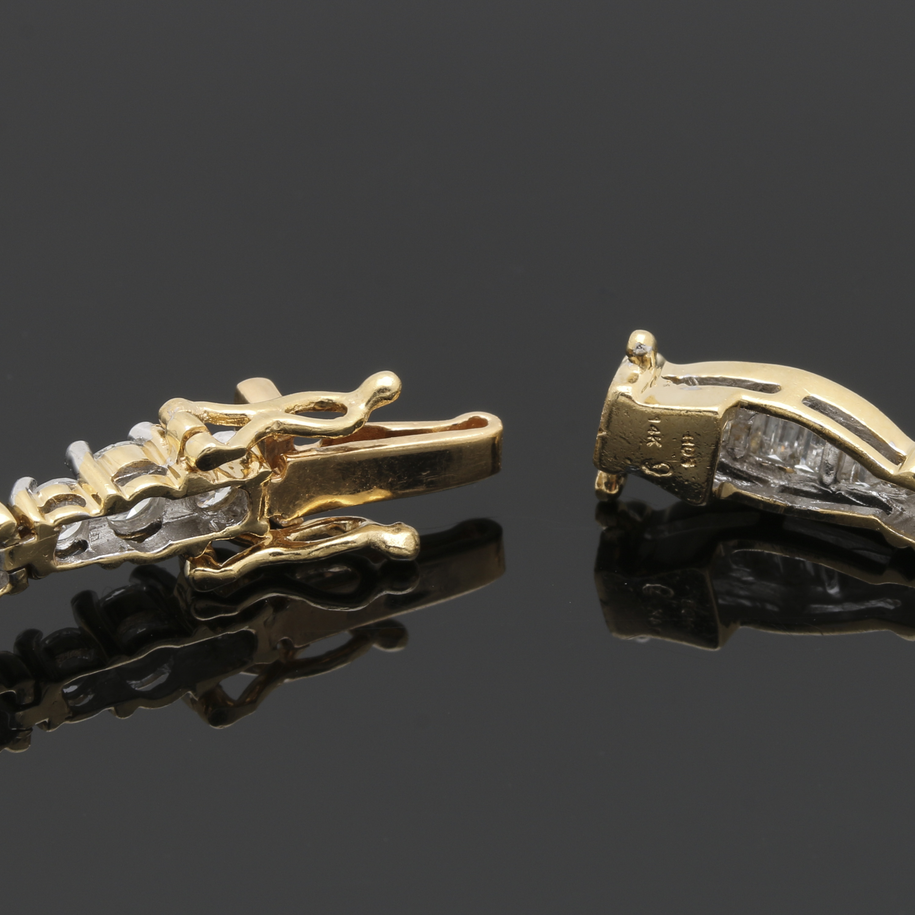 14K Yellow Gold 3.75 CTW Diamond Bracelet