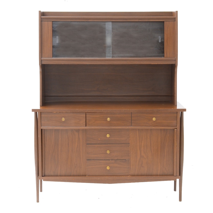 Mid Century Modern Buffet with Hutch