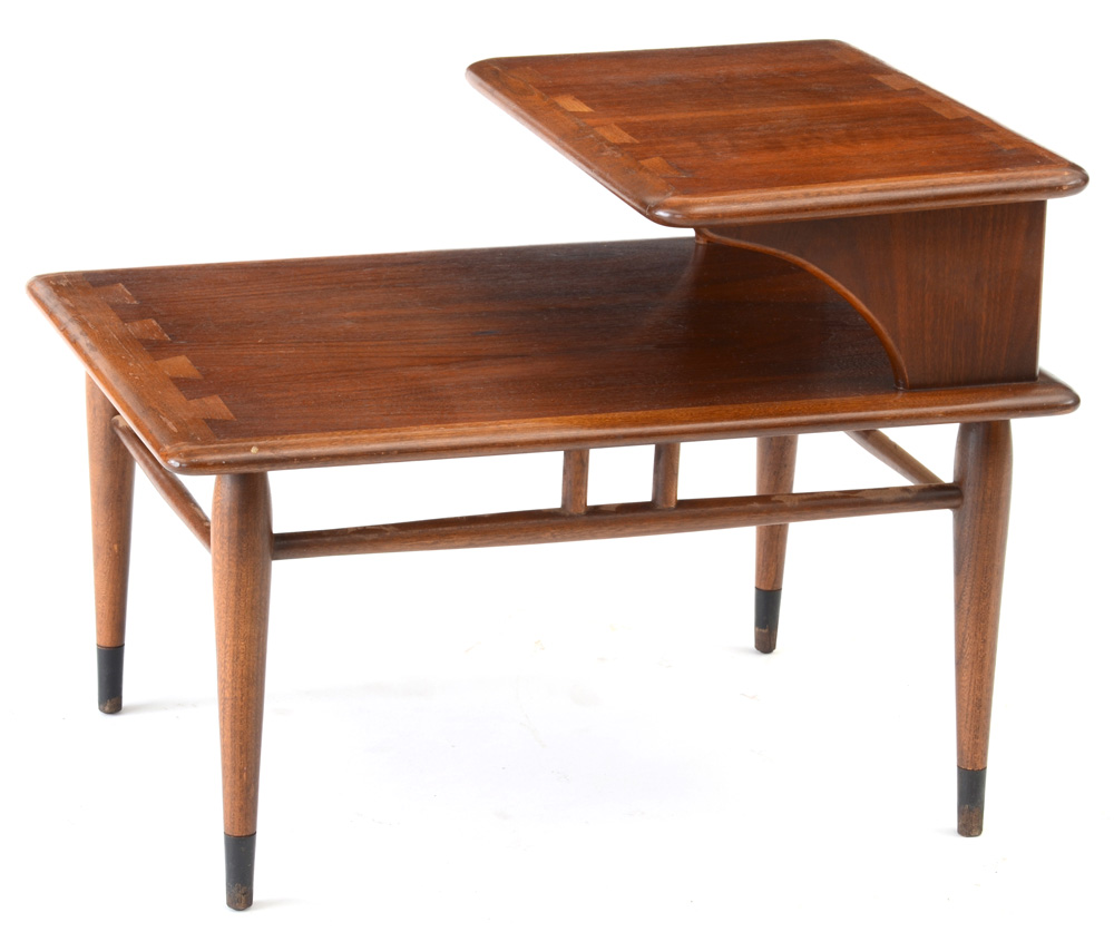 Pair of Lane "Acclaim" Walnut End Tables