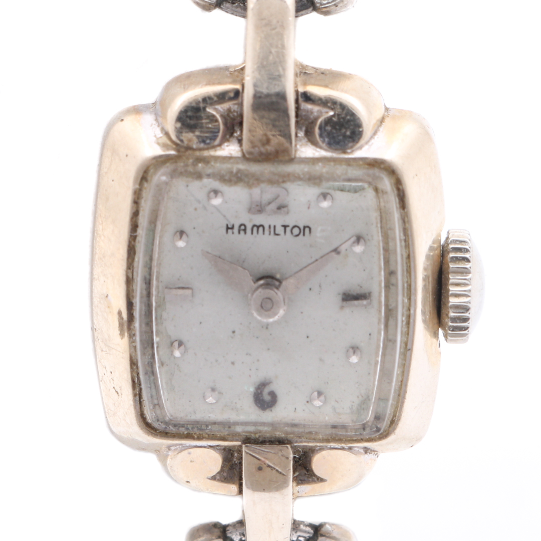 Hamilton 14K White Gold Analog Watch