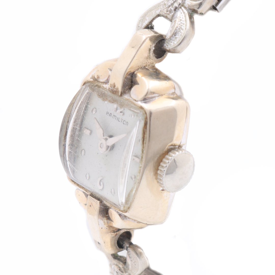 Hamilton 14K White Gold Analog Watch