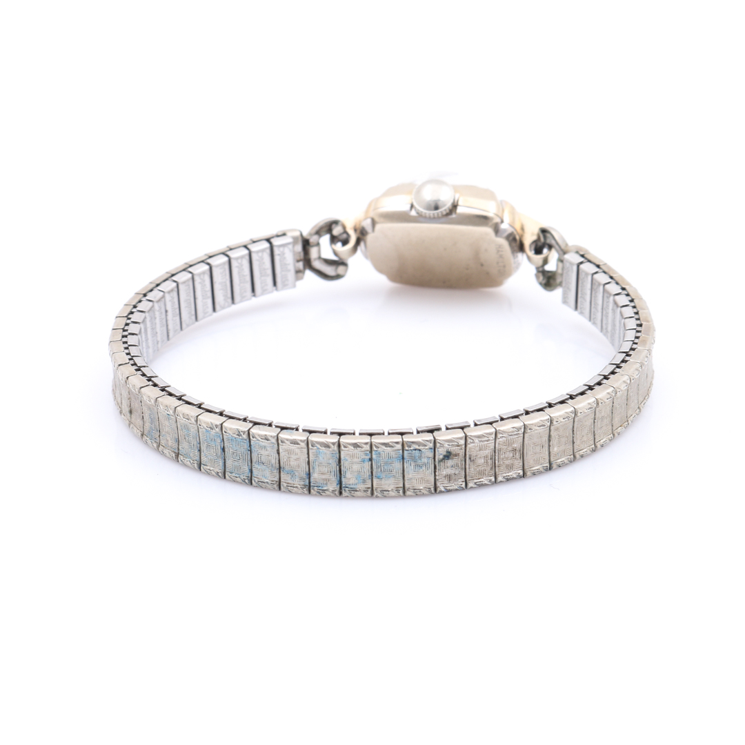 Hamilton 14K White Gold Analog Watch