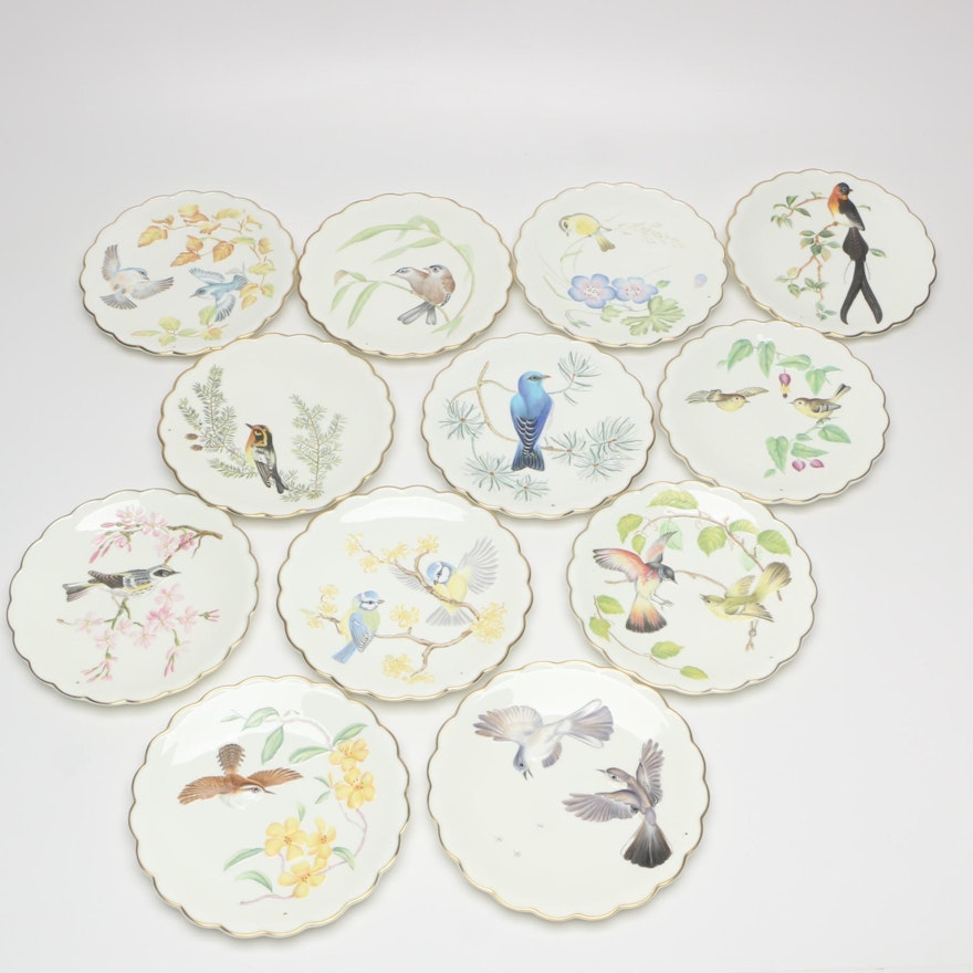 Royal Worcester "The Birds of Dorothy Doughty" Porcelain Dessert Plates