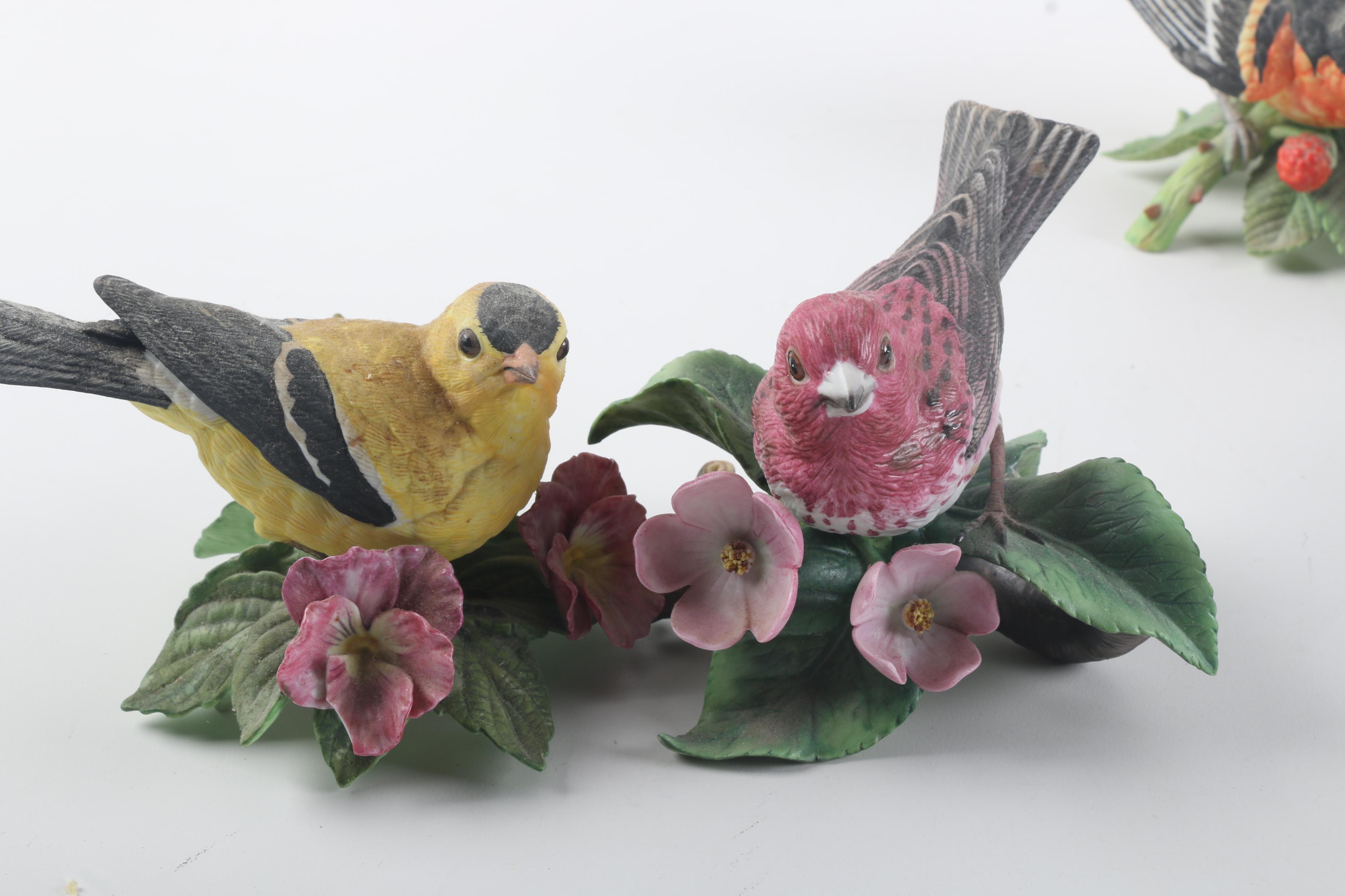 Lenox Bird Figurines with "Purple Finch"