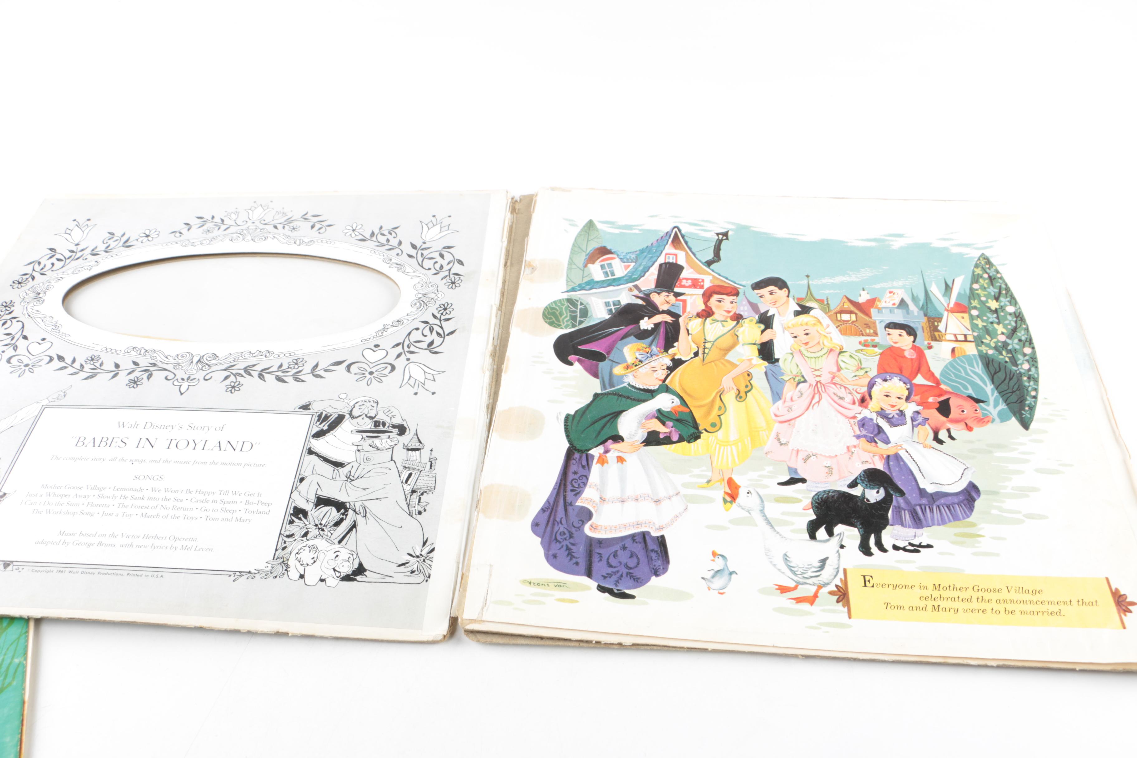 The Chipmunks Sing-Along LP And Disney Storybook LP Sleeves