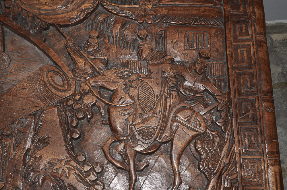 Vintage Chinese Carved Camphor Chest