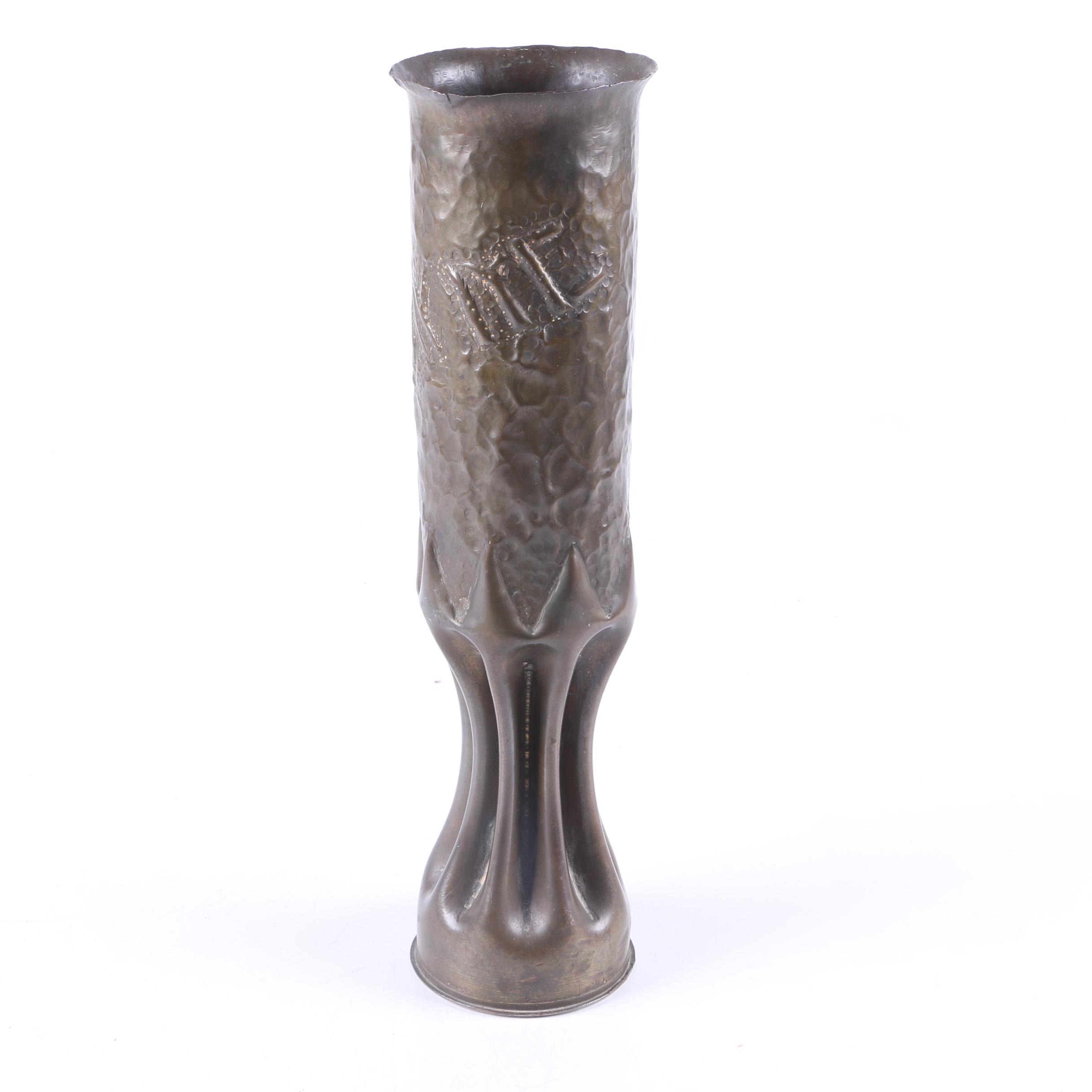 Vintage Trench Art Vase