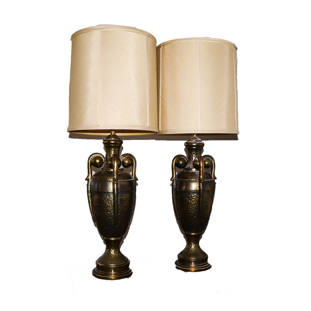 Mid-Century Marbro Ceramic Urn Table Lamps