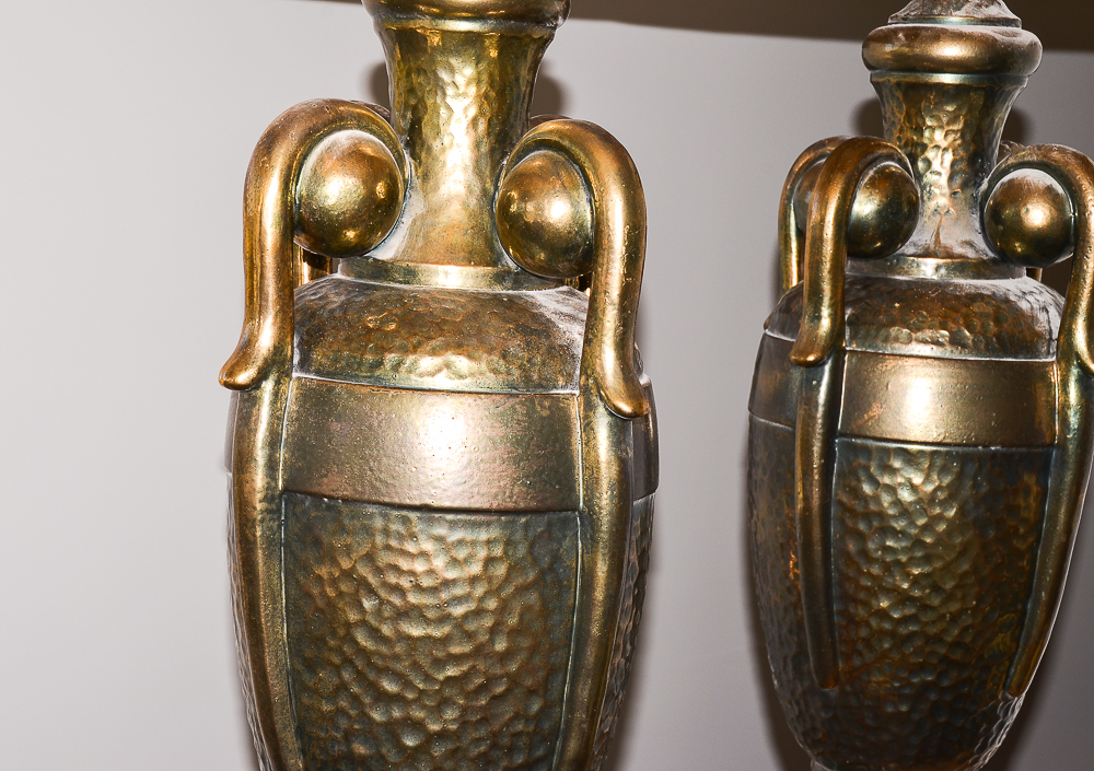 Mid-Century Marbro Ceramic Urn Table Lamps